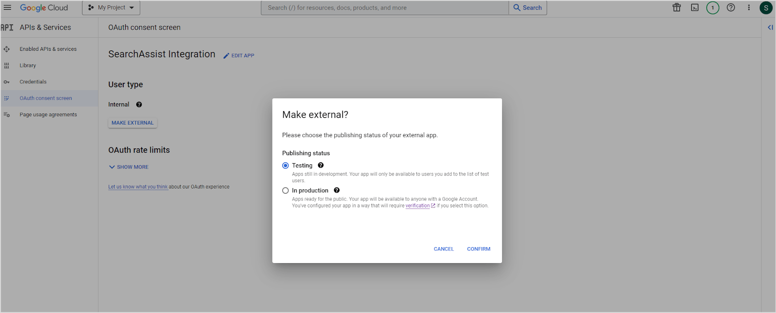 Publishing Status