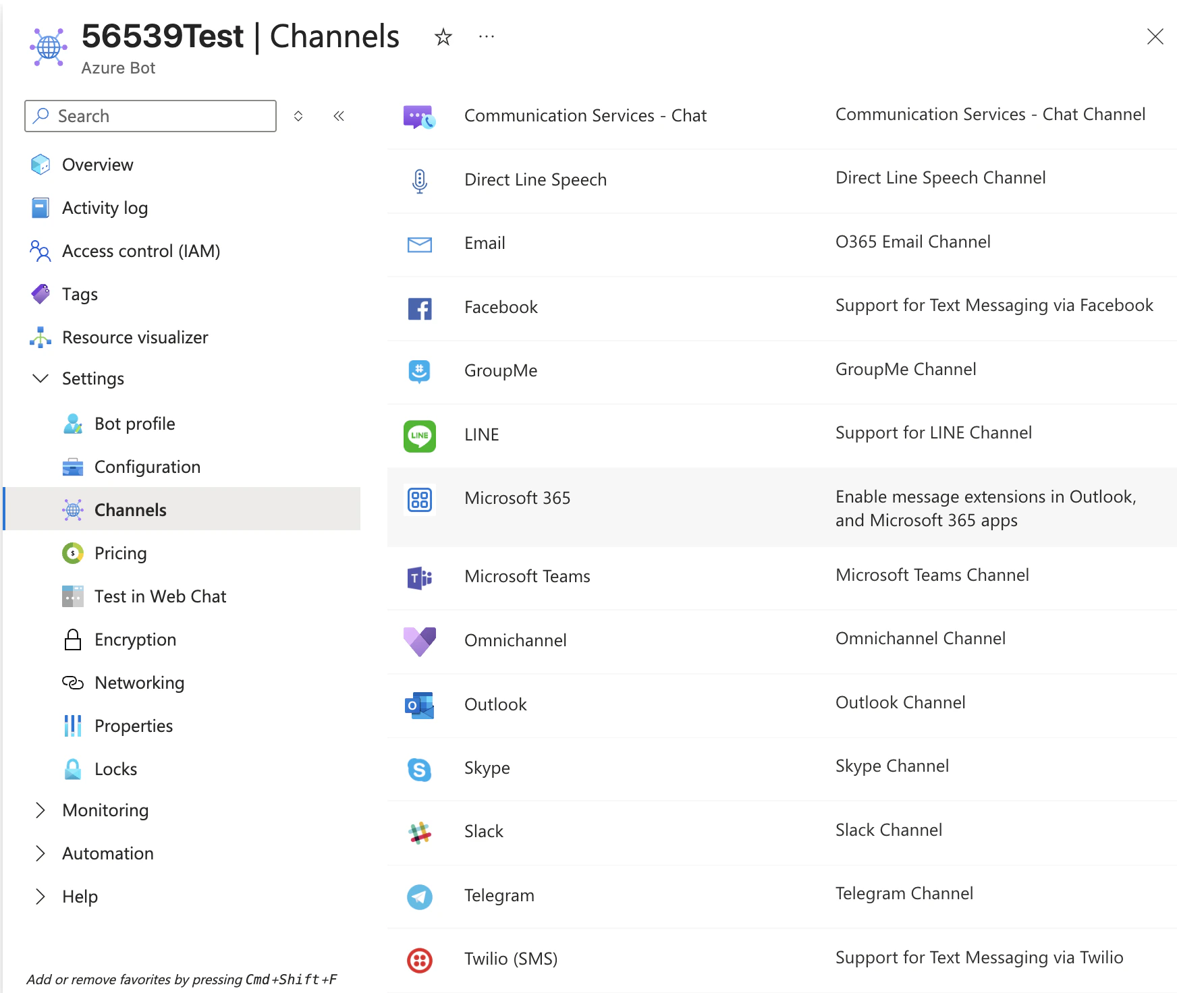 Microsoft Teams Channel