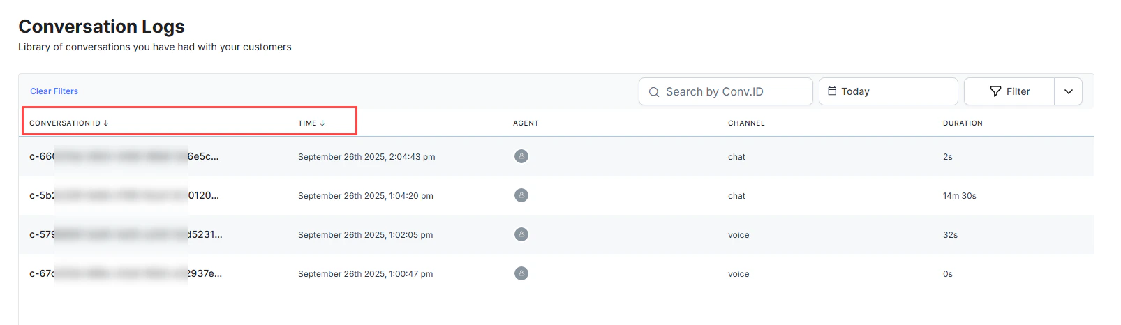 sorting-conversation-logs-through-id-or-time