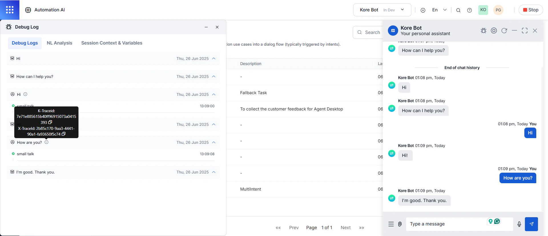 K-Traceid and X-Traceid