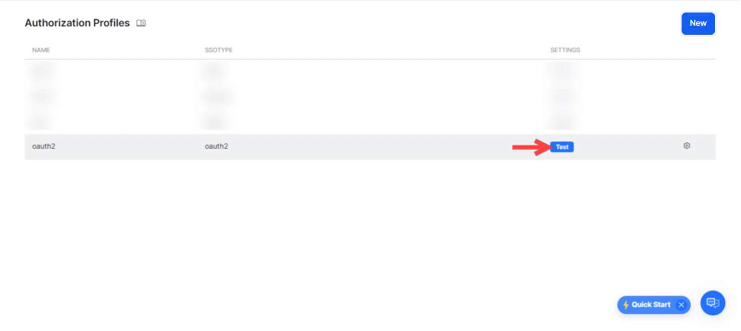 Testing the Authorization