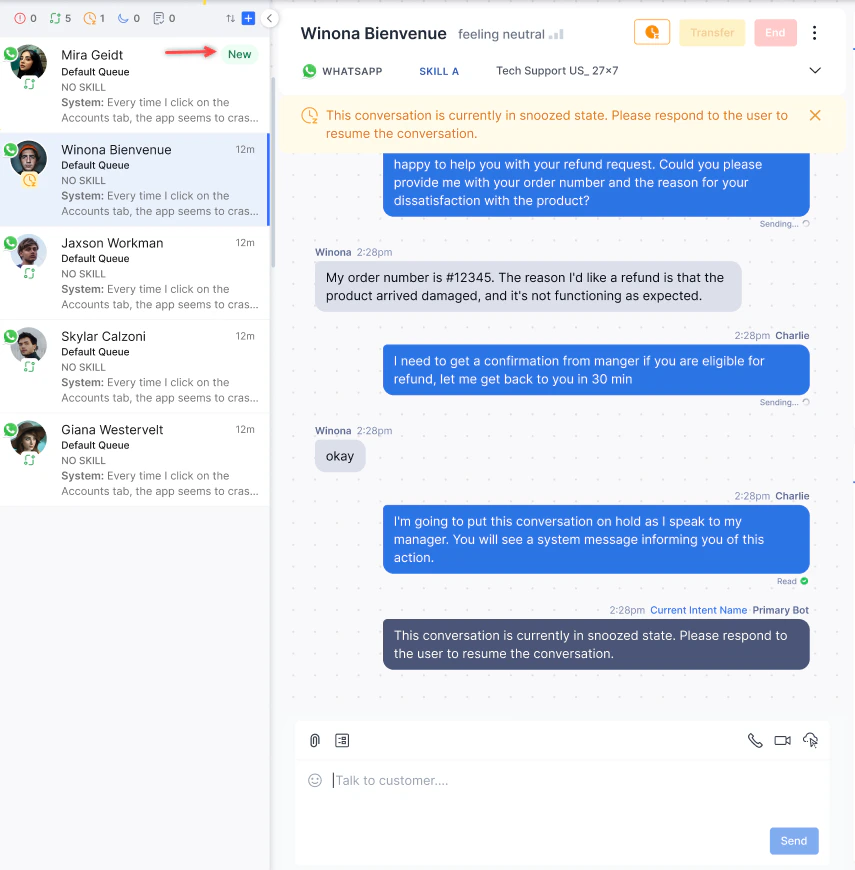 New Accepted Interaction