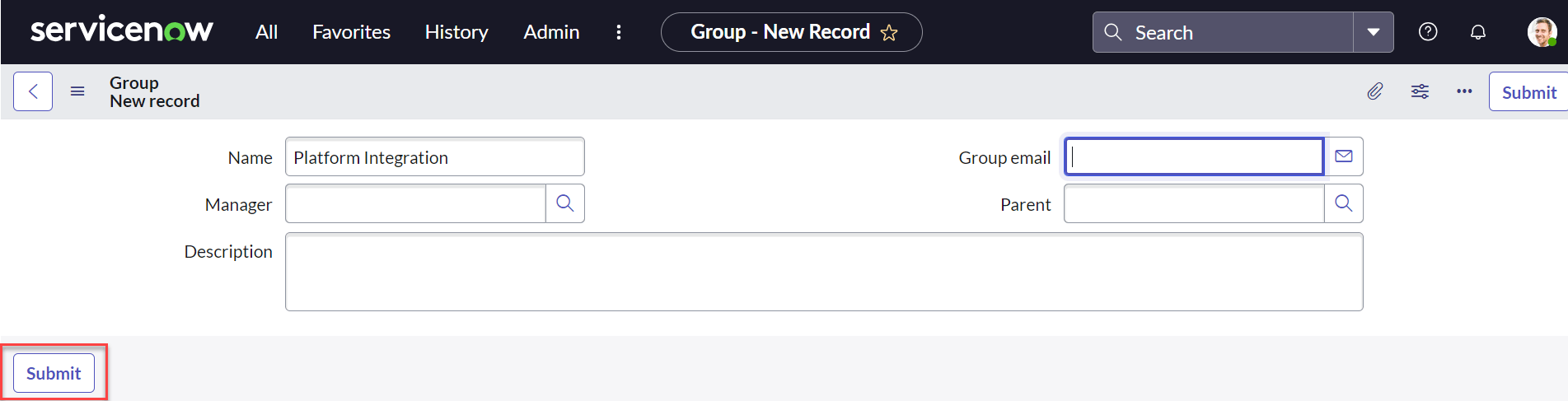 Group details