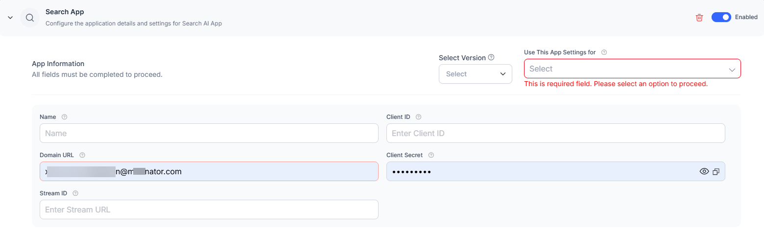 Add Search AI App