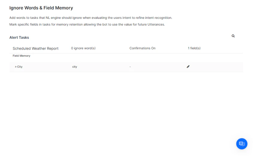 edit alert tasks for ignore words