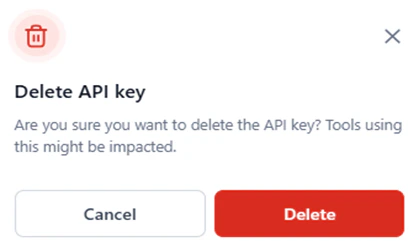 delete api key