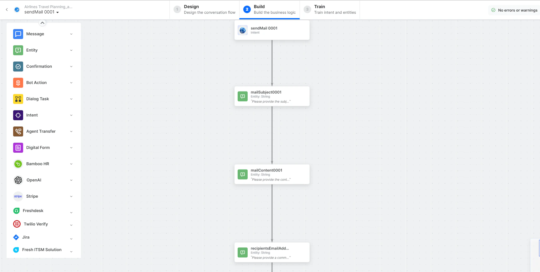 Send EMail dialog task is added