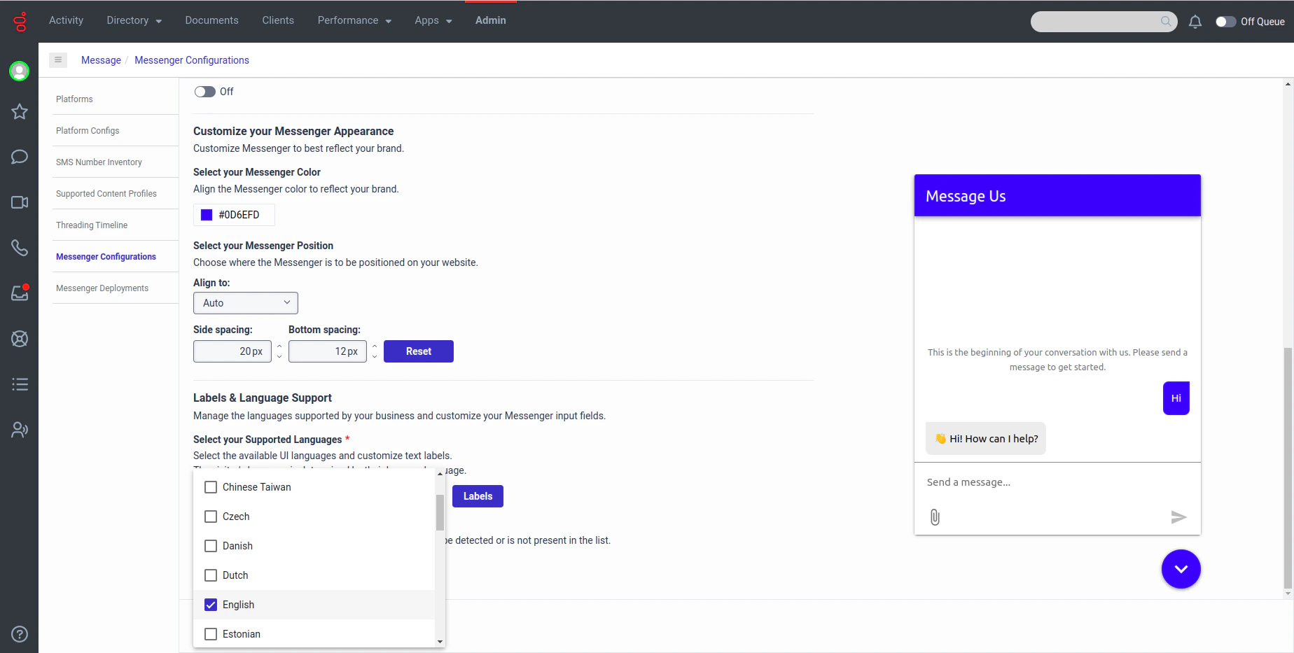 select-supported-languages