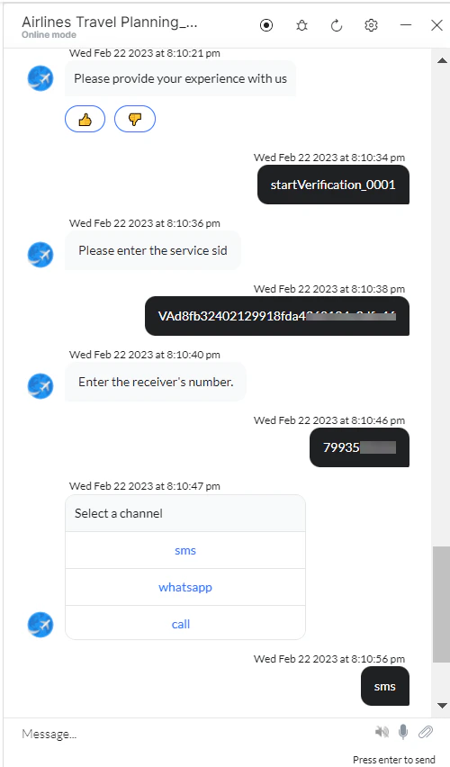 VA prompt to Start Verification