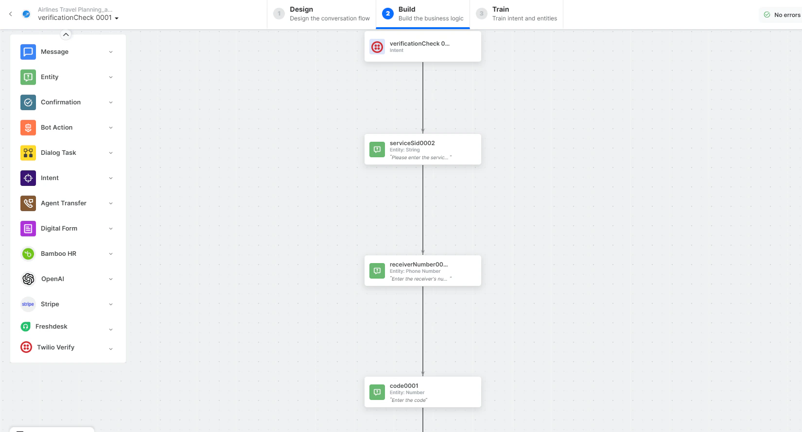 Verification Check dialog task is added