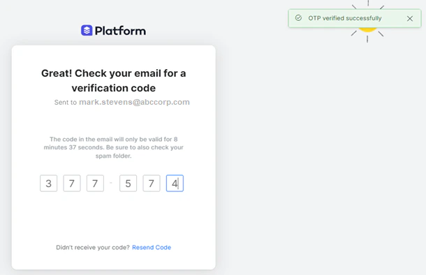 Verification Success