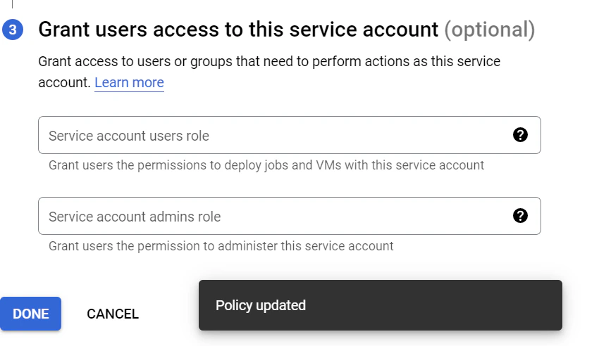 Grant permission to User