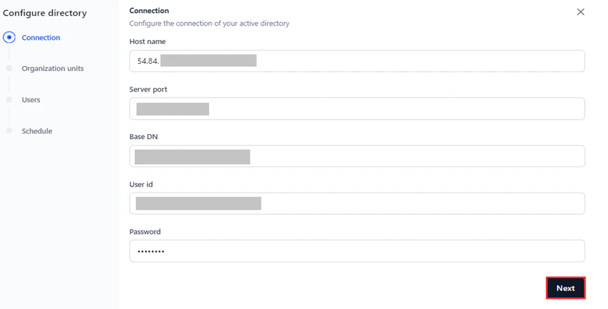 configure ad connection