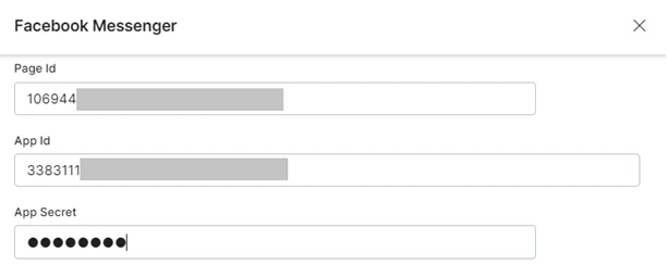 Facebook messenger channel