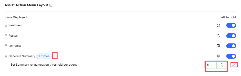 Generate Summary Configuration