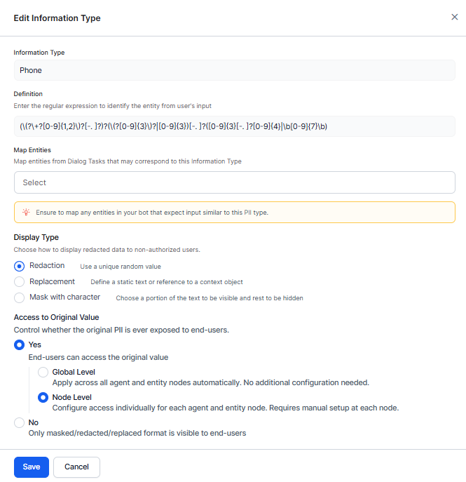 Configuring fields