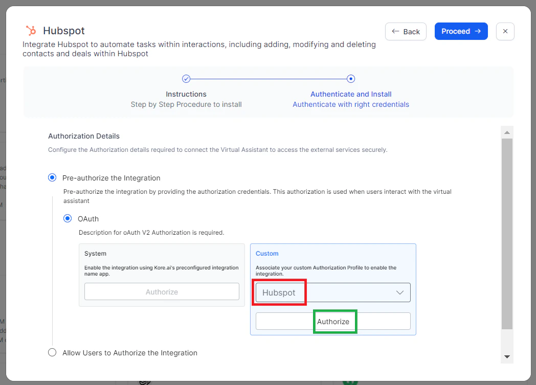 HubSpot Authorization