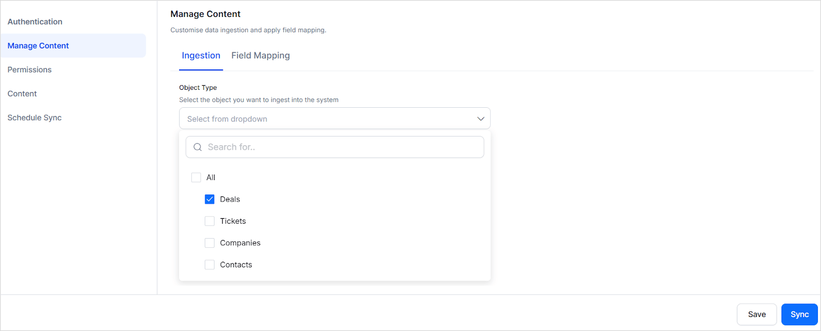 Manage Content