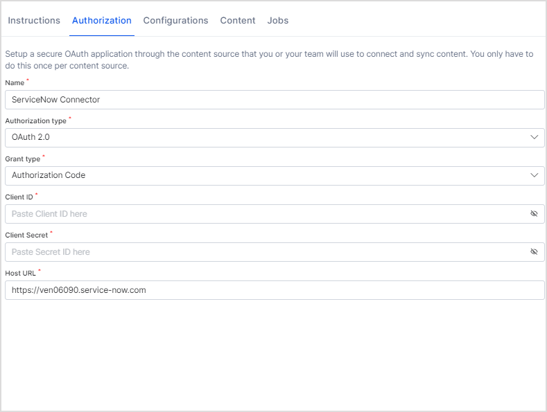 ServiceNow Authorization