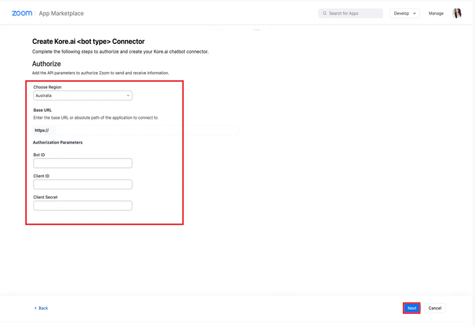save Zoom configuration