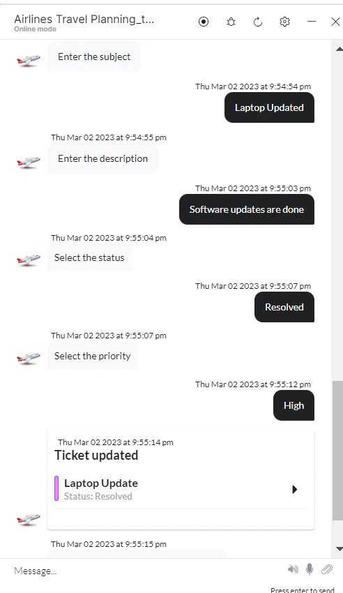 View component properties