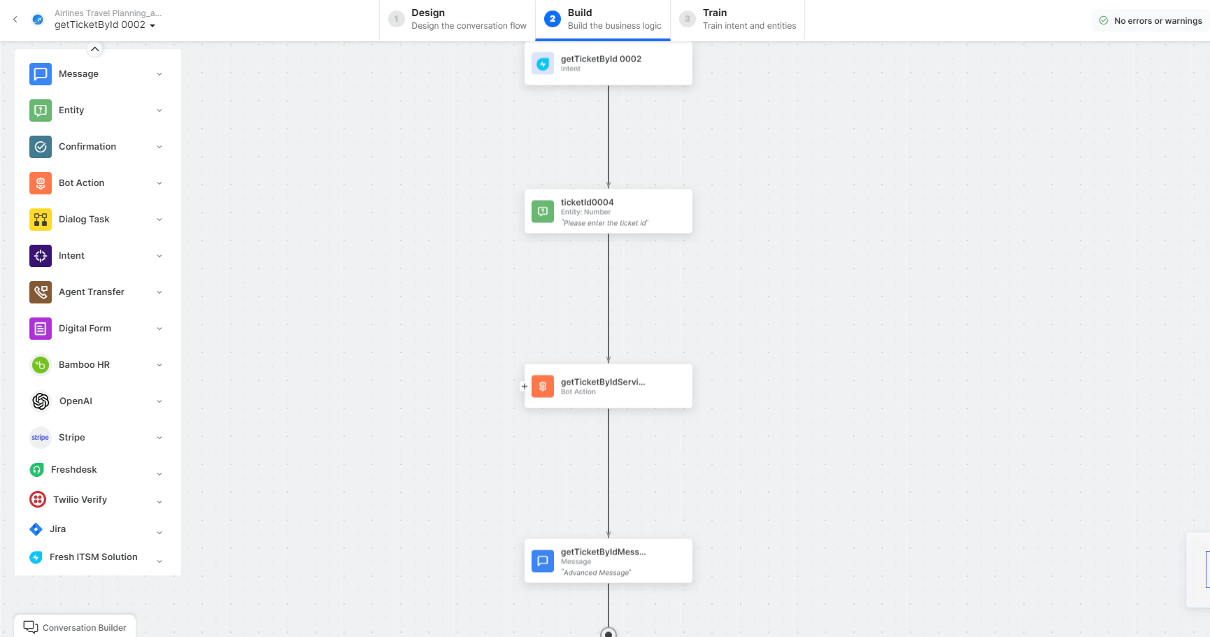Get Ticket By ID dialog