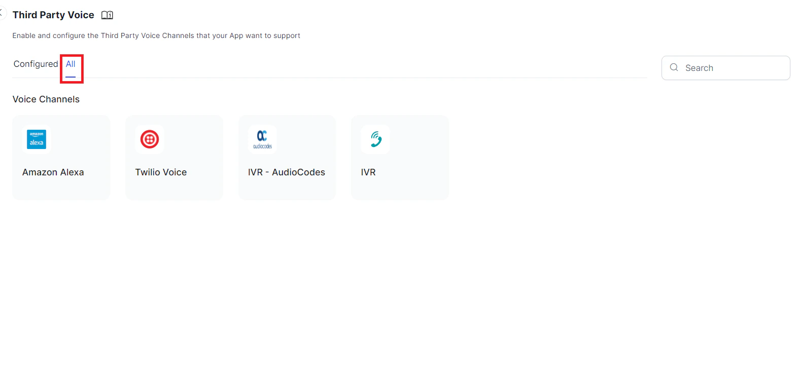 Third Party Voice Channels