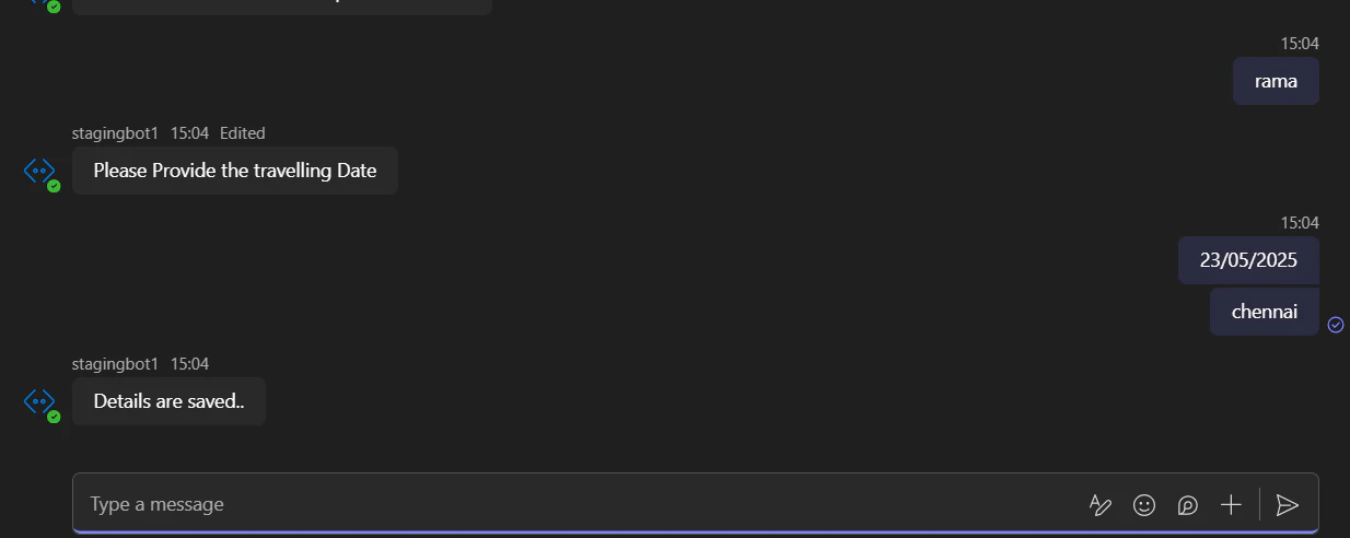 Update or Delete Message