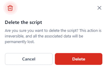 delete the script