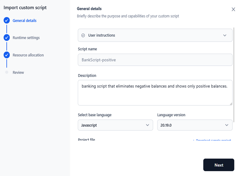 general details page