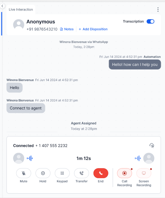 Screen Recording Option