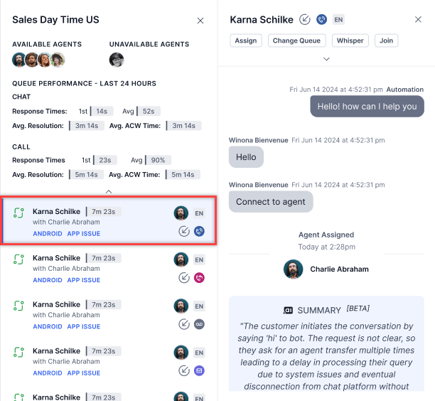 Select Conversation