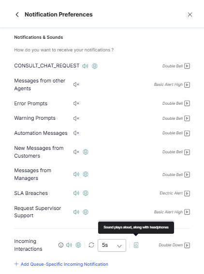 Enabled Notification