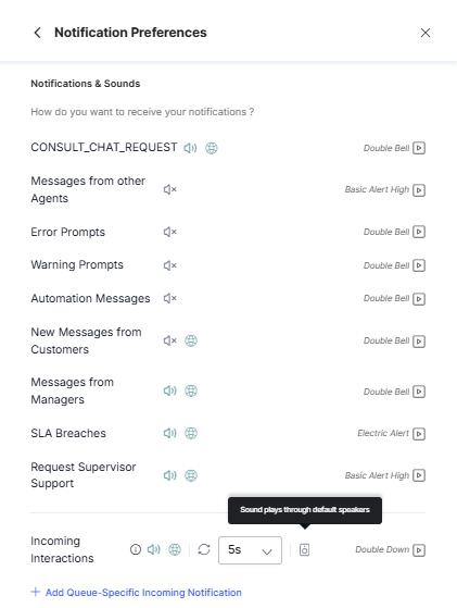 Disabled Notification