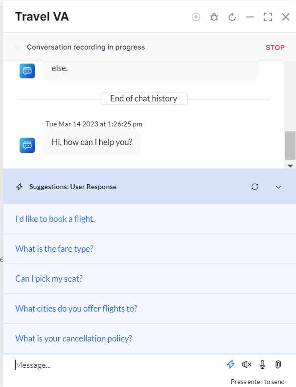 Suggestions