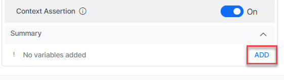 Context assertion enabled