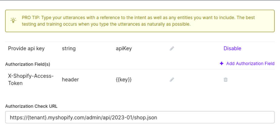 Auth profile