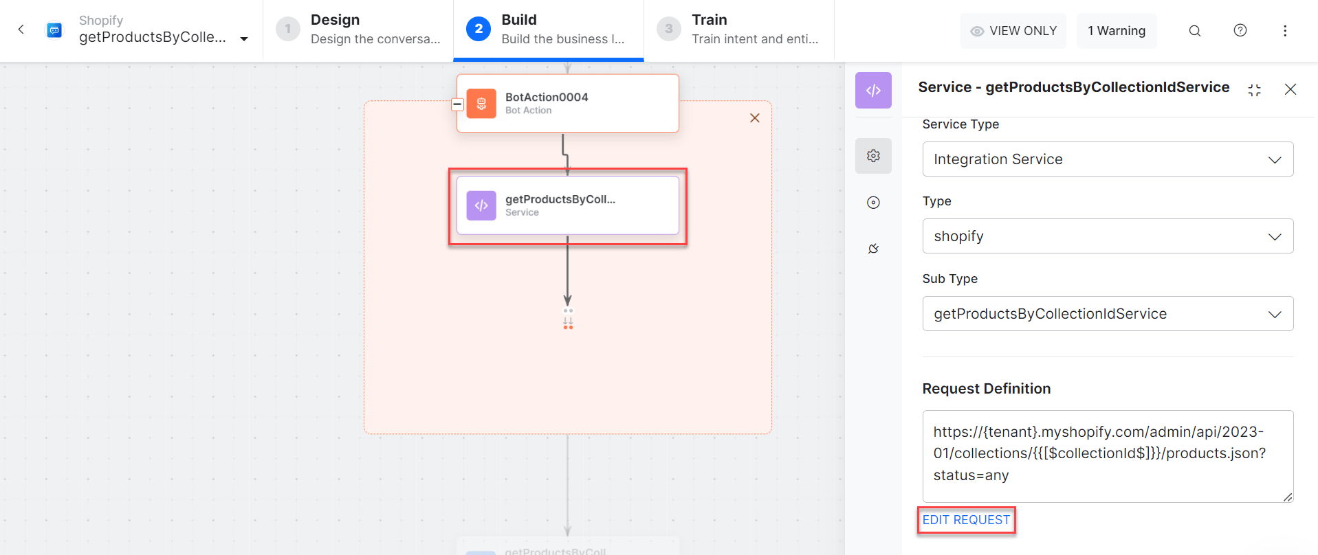 Get Products by Collection ID - Edit request