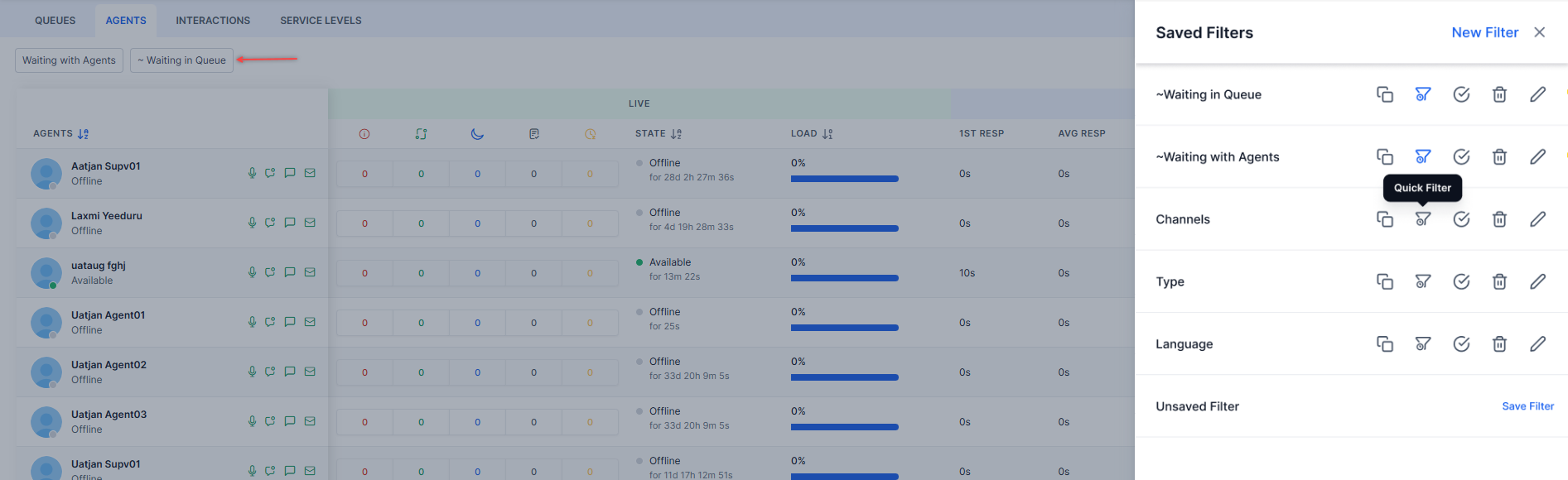 Default Filters