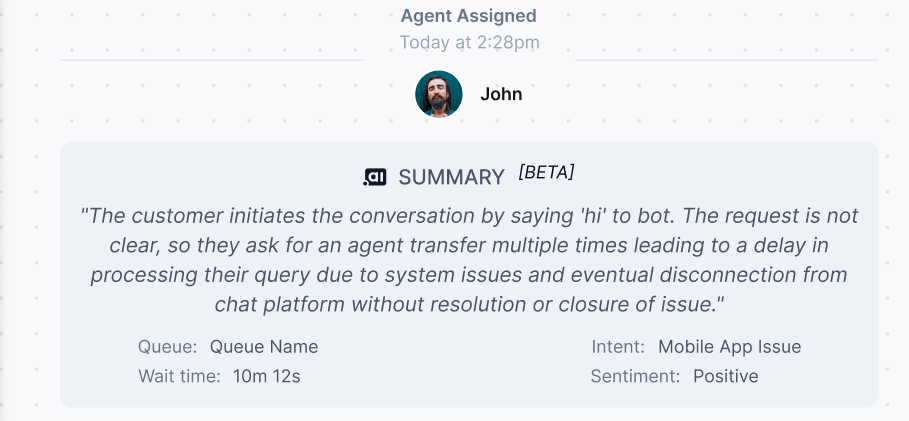 Arrival Summary