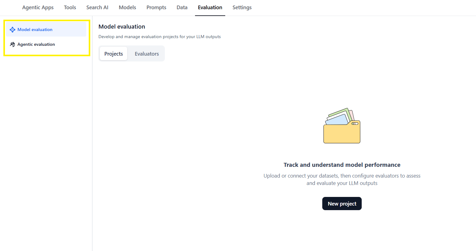 Evaluation Studio Page