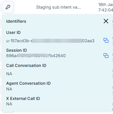 Agent Conversation ID