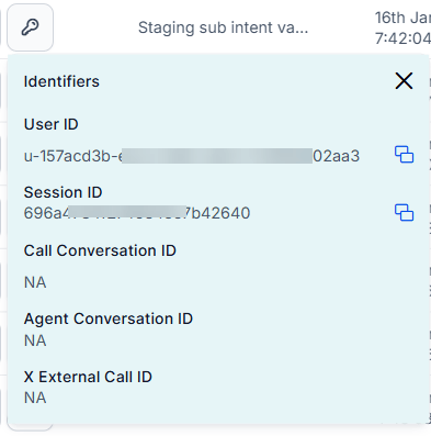 Agent Conversation ID