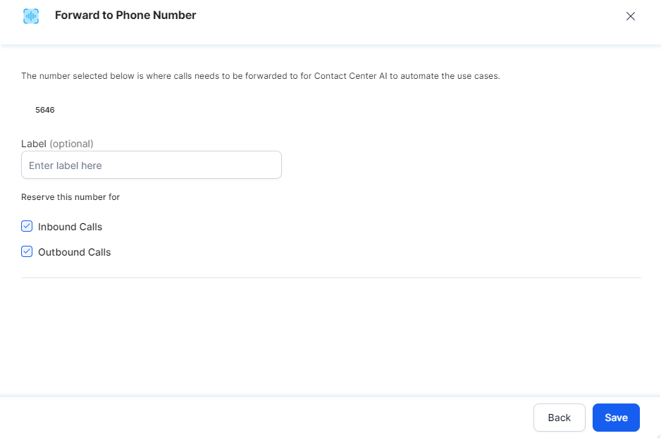 Forward to Phone Number
