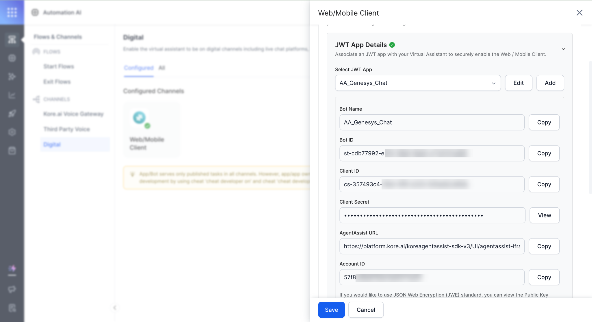Web Mobile Client