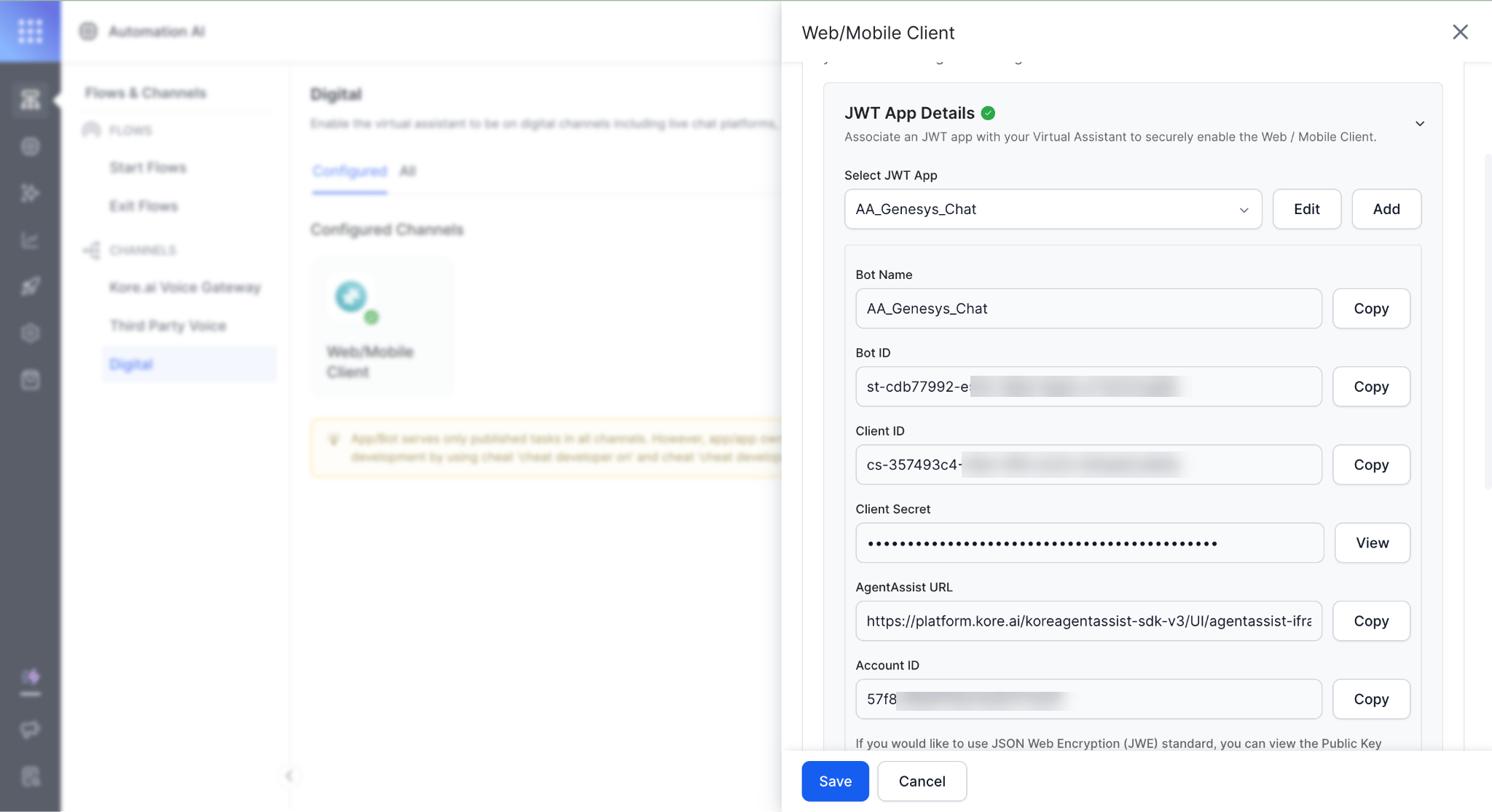 Web Mobile Client