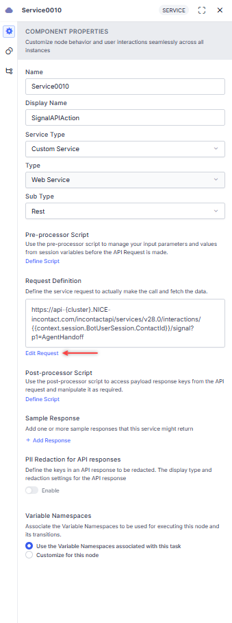 Signal API Edit Request