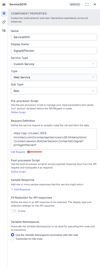 Signal API Edit Request