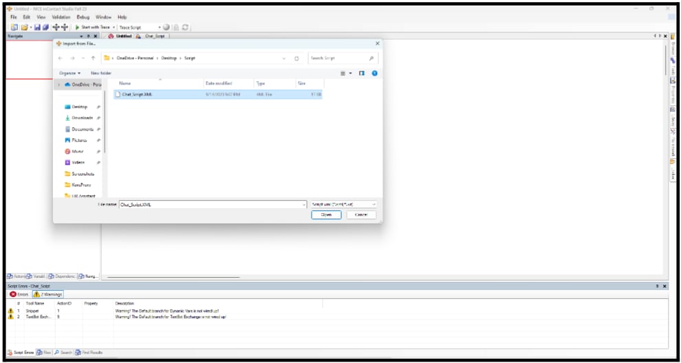 Save Studio Script