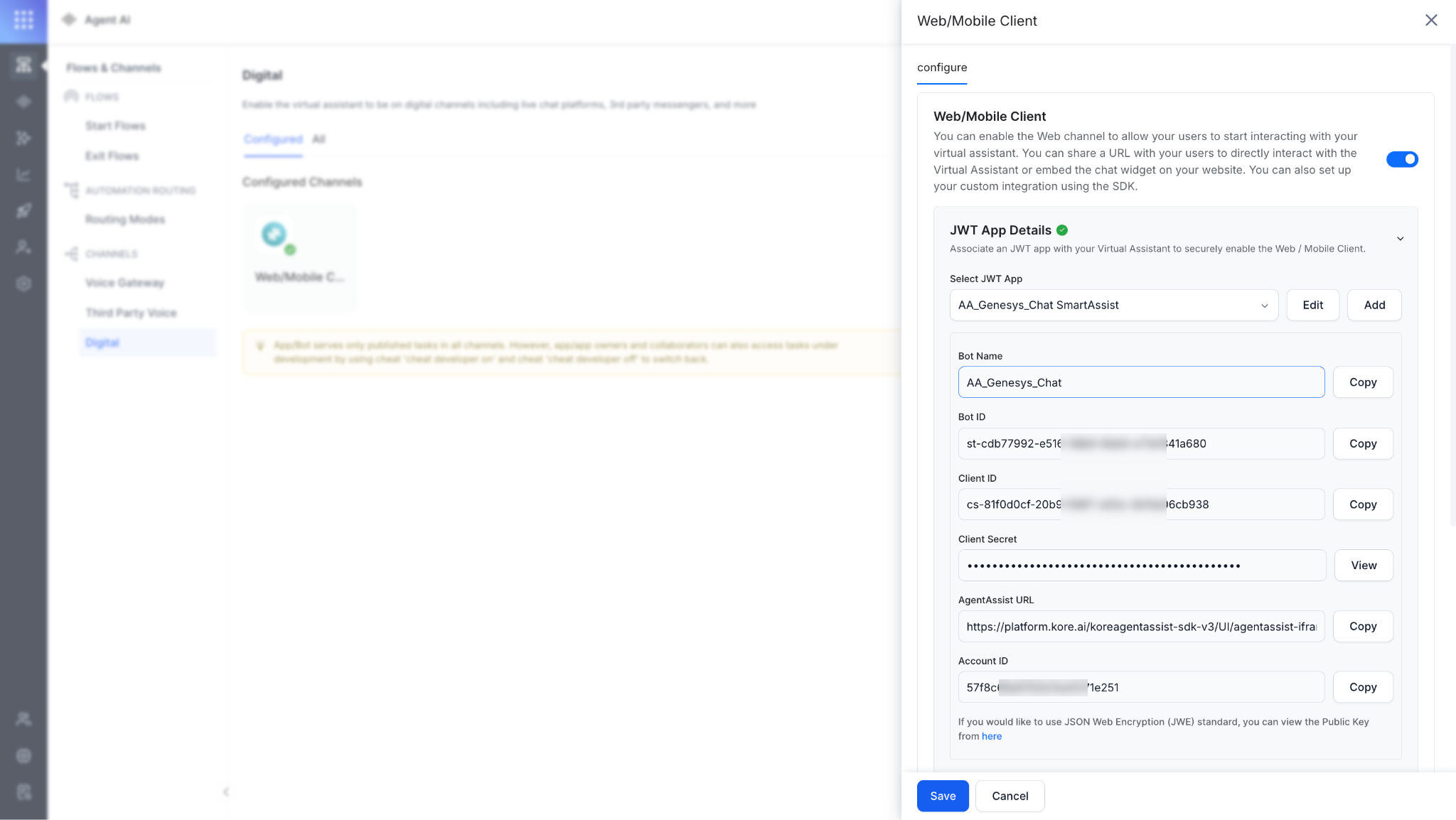 Web Mobile Client